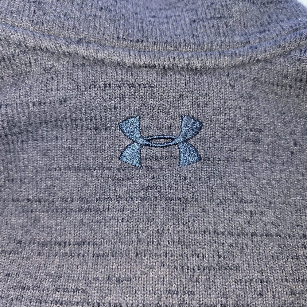 Under Armour Specialist Henley 2.0 Mens M Fleece Pullover Sweater Navy Old Money - Picture 8 of 10